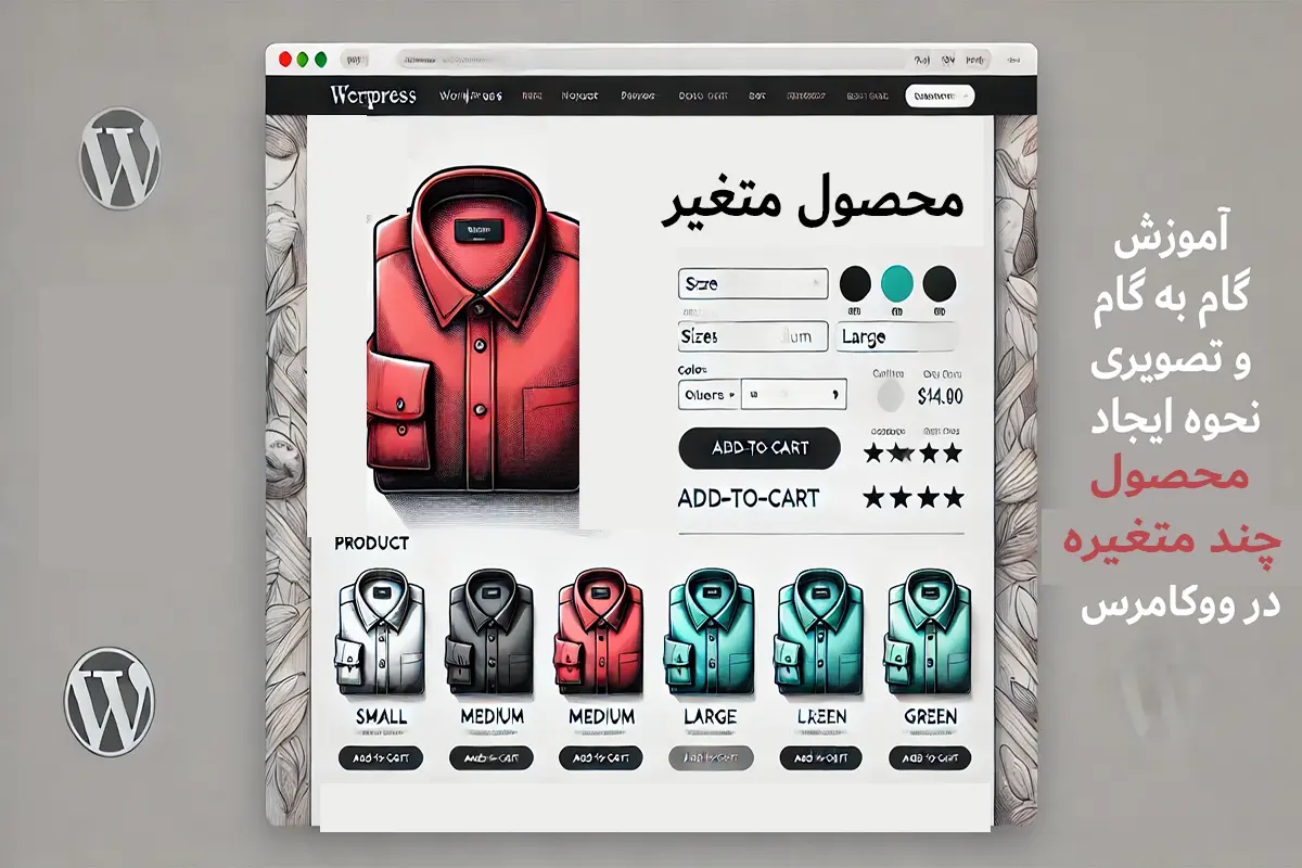 نحوه ایجاد محصول چند متغیره در ووکامرس